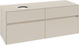 Villeroy & Boch Waschbeckenunterschrank Collaro C046 1400 mm Cashmere Grey mit 4 Auszügen