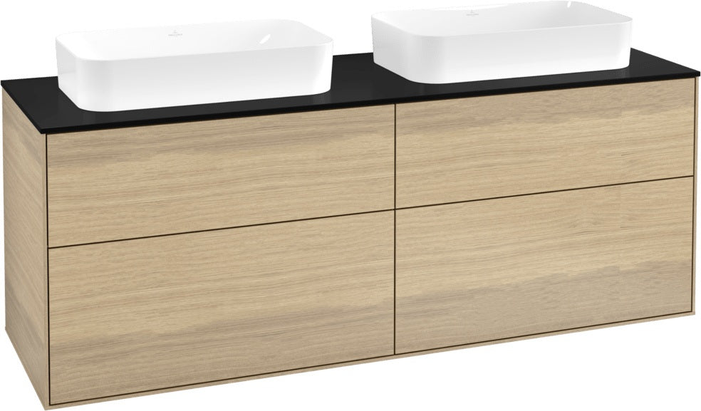 Villeroy & Boch Finion Waschtischunterschrank 1600 mm Glossy White Lacquer, 4 Auszüge, SoftClosing