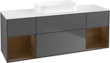 Villeroy & Boch Finion Waschtischunterschrank 1600 mm Glossy White Lacquer mit Beleuchtung