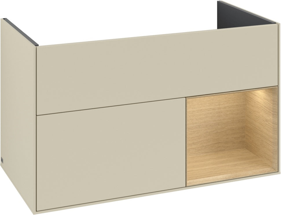 Villeroy & Boch Finion Waschtischunterschrank 996 mm White Matt Lacquer mit Beleuchtung