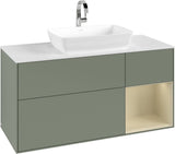 Villeroy & Boch Waschtischunterschrank Finion G831G 1200 mm Glossy White Lacquer mit Beleuchtung