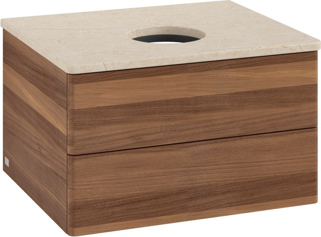Villeroy & Boch Waschtischunterschrank Antao K18013 600x360x500 mm Warm Walnut mit SoftClosing