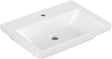 Villeroy & Boch Subway 3.0 Schrankwaschtisch 650x470mm Weiß Alpin, ohne Überlauf, Wandmontage