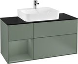 Villeroy & Boch Finion Waschbeckenunterschrank 1200 mm Glossy White mit Beleuchtung