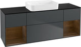 Villeroy & Boch Finion Waschbeckenunterschrank 1600 mm Glossy White Lacquer mit Beleuchtung