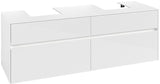 Villeroy & Boch Waschtischunterschrank Collaro C107B0 1600 mm Glossy White mit LED-Beleuchtung