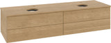 Villeroy & Boch Antao Waschtischunterschrank 1600 mm Warm Walnut mit 4 Auszügen und Beleuchtung