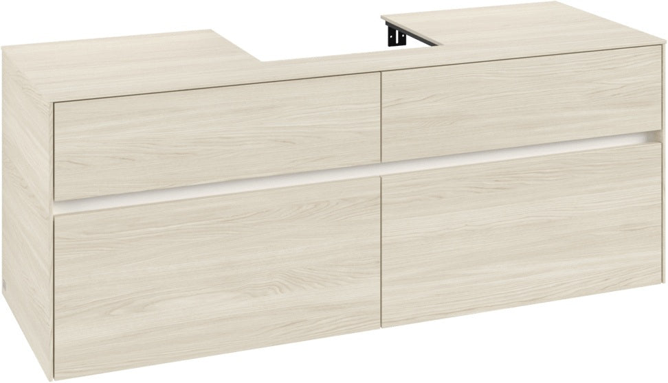 Villeroy & Boch Waschtischunterschrank Collaro C073 White Oak 1400 mm mit SoftClosing