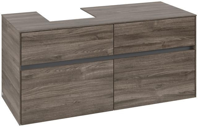 Villeroy & Boch Waschbeckenunterschrank Collaro 1200 mm Stone Oak – 4 Auszüge, SoftClosing
