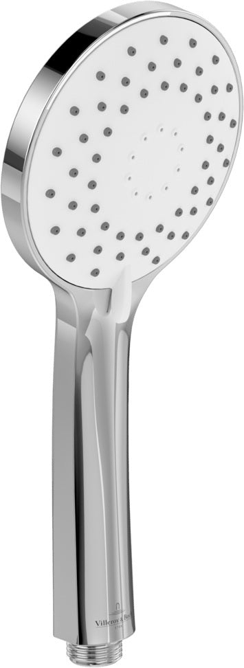 Villeroy & Boch Handbrause Universal Showers TVS1090 – 3 Strahlarten, Chrom, 110 mm