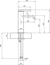 Villeroy & Boch Dawn Einhebel-Waschtischarmatur TVW10610315 – Chrom, 38 x 123 x 166 mm, Comfortstrahl & AirPlus