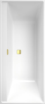 Villeroy & Boch Collaro Rechteck-Badewanne 1700x750mm Weiß Alpin – Acryl Einbauwanne mit Überlauf