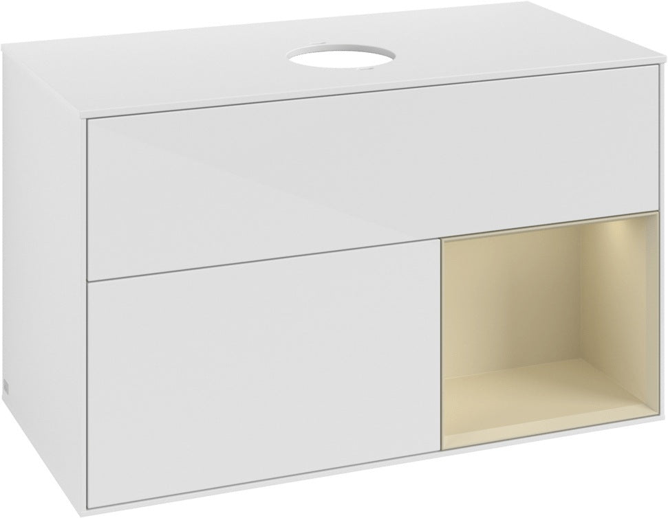 Villeroy & Boch Finion Waschtischunterschrank FA21GFGF 1000 mm Glossy White Lacquer