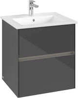 Villeroy & Boch Collaro Waschtischunterschrank C142 B0, 561 mm, Glossy White, mit LED-Beleuchtung