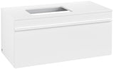 Villeroy & Boch Venticello Waschtischunterschrank Glossy White 957 mm, Auszug links