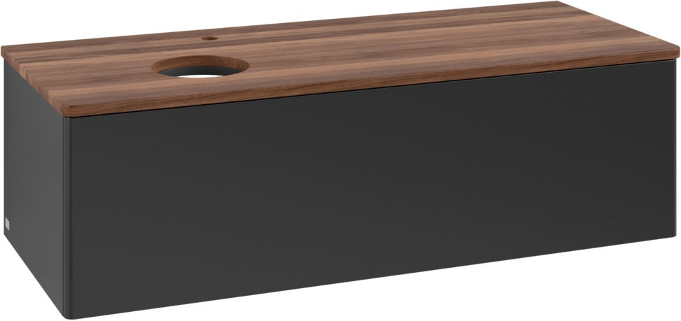 Villeroy & Boch Waschtischunterschrank Antao K33051 1200 mm Anthrazit Matt Lack mit Hahnlochbohrung