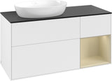 Villeroy & Boch Finion Waschtischunterschrank 1200 mm Glossy White Lacquer mit LED-Beleuchtung