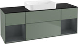 Villeroy & Boch Finion Waschbeckenunterschrank 1600 mm Glossy White Lacquer mit Beleuchtung