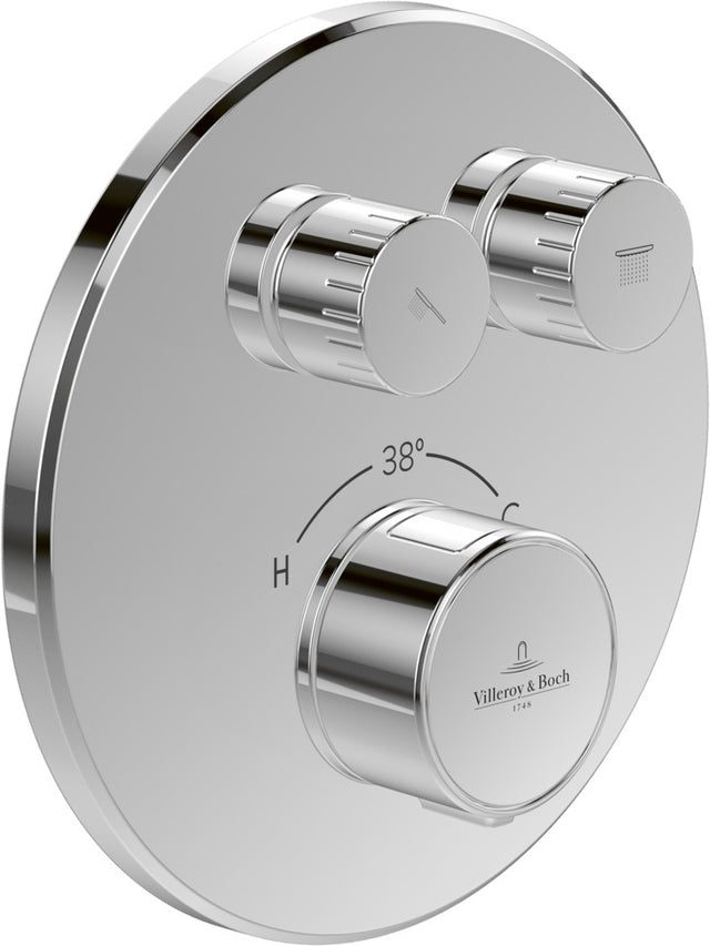 Villeroy & Boch Unterputz-Thermostat Universal Taps & Fittings – Chrom, rund, Verbrühschutz