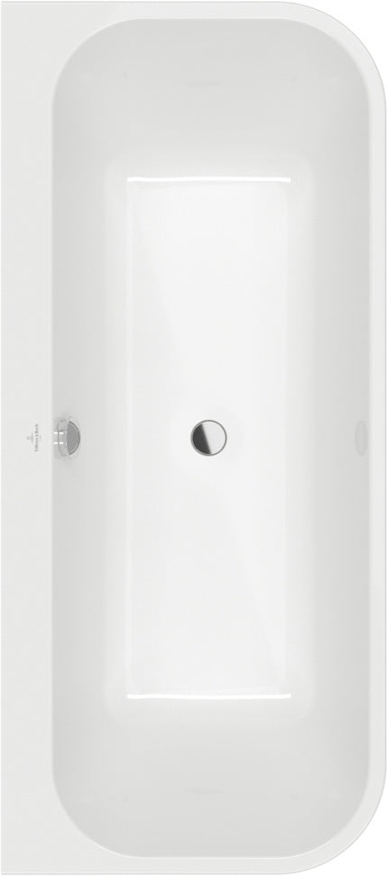 Villeroy & Boch Architectura Airpool Whirlpool 1700x750mm Weiß Alpin – 2 Personen, 10 Luftdüsen, Unterwasserbeleuchtung