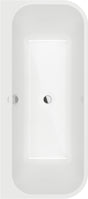 Villeroy & Boch Architectura Airpool Whirlpool 1700x750mm Weiß Alpin – 2 Personen, 10 Luftdüsen, Unterwasserbeleuchtung