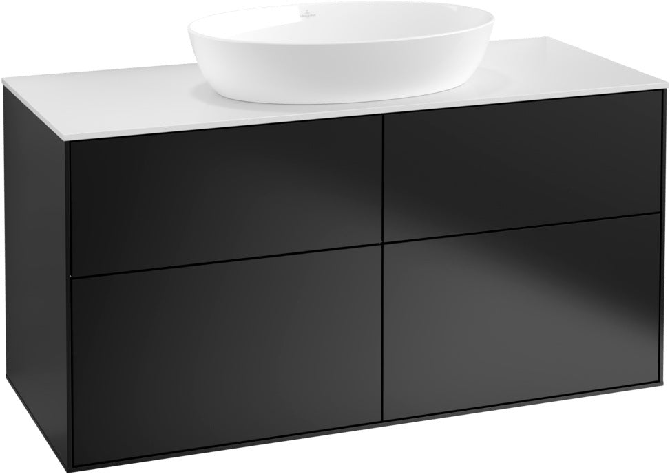 Villeroy & Boch Finion Waschbeckenunterschrank 1000 mm Glossy White Lacquer mit Beleuchtung