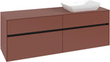 Villeroy & Boch Waschtischunterschrank Collaro C122 B0 1600 mm White Oak mit Beleuchtung