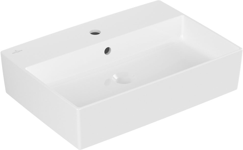 Villeroy & Boch Aufsatzwaschbecken Memento 2.0 600x420mm Rechteck Weiß Alpin TitanCeram