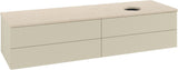 Villeroy & Boch Waschtischunterschrank Antao 1600 mm Anthracite Matt Lacquer mit 4 Auszügen und LED-Beleuchtung