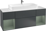Villeroy & Boch Finion Waschtischunterschrank 1600 mm Glossy White Lacquer mit Beleuchtung
