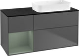Villeroy & Boch Finion Waschtischunterschrank 120 cm Glossy White Lacquer mit Beleuchtung