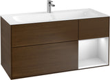 Villeroy & Boch Finion Waschbeckenunterschrank Glossy White Lacquer 1196 mm mit LED-Beleuchtung
