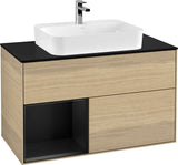 Villeroy & Boch Finion Waschtischunterschrank 1000 mm Glossy White Lacquer mit LED-Beleuchtung