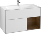 weiß / Mitteldichte Faserplatte (MDF) / F040G N 996x591x498mm Eckig White Matt Lacqu.