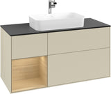 Villeroy & Boch Finion Waschtischunterschrank 1200 mm Glossy White Lacquer mit LED-Beleuchtung