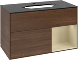 Villeroy & Boch Waschtischunterschrank Finion F252G 1000 mm Glossy White Lacquer mit LED-Beleuchtung