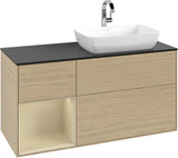 Villeroy & Boch Finion Waschtischunterschrank 1200 mm Glossy White Lacquer mit Beleuchtung