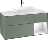 Villeroy & Boch Waschtischunterschrank Finion G831G 1200 mm Glossy White Lacquer mit Beleuchtung