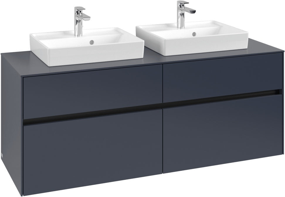 Villeroy & Boch Waschtischunterschrank Collaro C076 B0 1400 mm White Oak mit Beleuchtung und SoftClosing