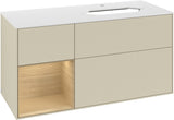 Villeroy & Boch Finion Waschtischunterschrank 1200 mm Glossy White Lacquer mit LED-Beleuchtung