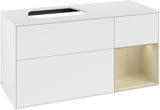 Villeroy & Boch Waschtischunterschrank Finion F401G 1200 mm Glossy White Lacquer mit Beleuchtung