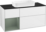 Villeroy & Boch Finion Waschtischunterschrank 1200 mm Glossy White Lacquer mit LED-Beleuchtung