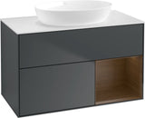 Villeroy & Boch Finion Waschtischunterschrank FA21GFGF 1000 mm Glossy White Lacquer