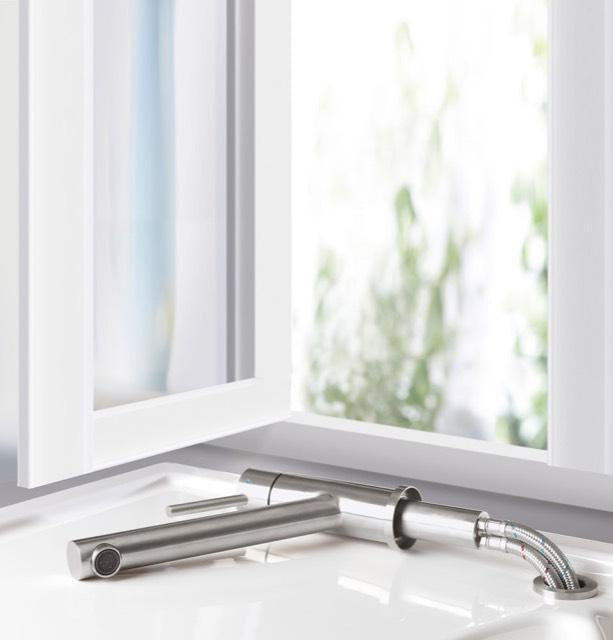 Villeroy & Boch Como Window Küchenarmatur 925700 – Edelstahl massiv, Vorfensterfunktion