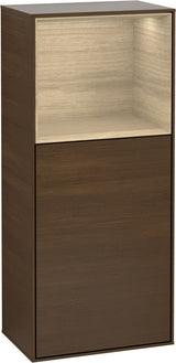 Villeroy & Boch Finion Seitenschrank G510GF, 418 mm, Glossy White Lacquer, mit Beleuchtung