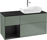 Villeroy & Boch Finion Waschtischunterschrank 1200 mm Glossy White Lacquer mit Beleuchtung