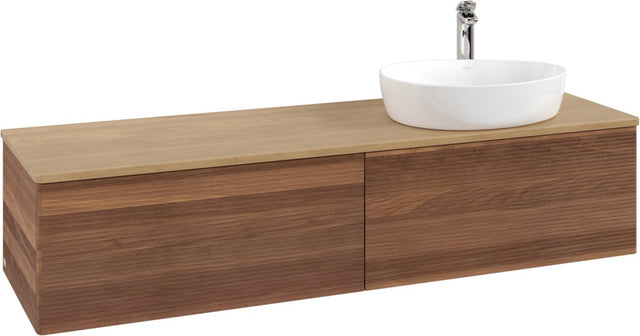 Villeroy & Boch Waschtischunterschrank Antao 1600 mm Warm Walnut mit 2 Auszügen