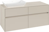 Villeroy & Boch Waschtischunterschrank Collaro C113 B0 1200 mm Cashmere Grey mit Beleuchtung