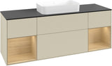Villeroy & Boch Finion Waschtischunterschrank 1600 mm Glossy White Lacquer mit Beleuchtung