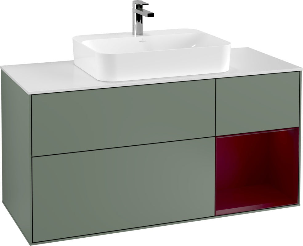 Villeroy & Boch Waschtischunterschrank Finion F421G 1200 mm Glossy White Lacquer